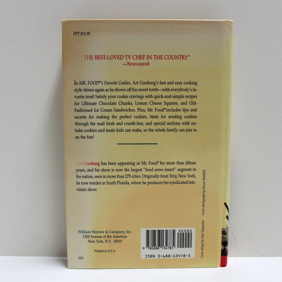 Mr. Food's Favorite Cookies by Art Ginsburg Hardback Cookie Cookbook - Picture 2 of 15